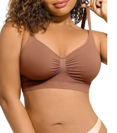 Wireless Plus Size Seamless Push-up Bra