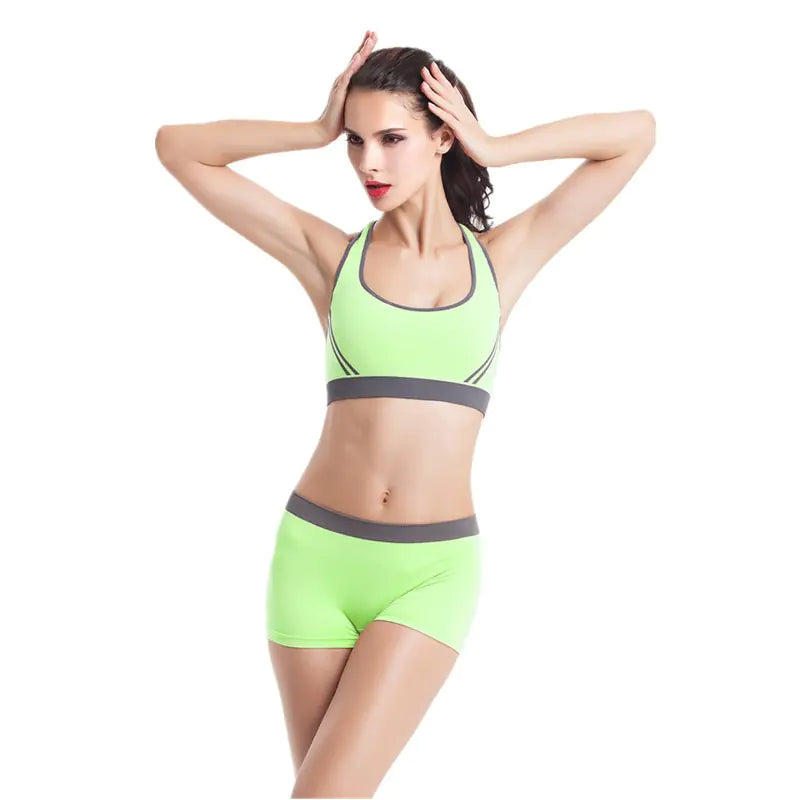Wireless Yoga Bra Set