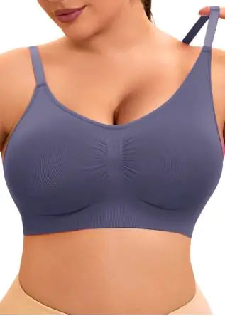 Wireless Plus Size Seamless Push-up Bra