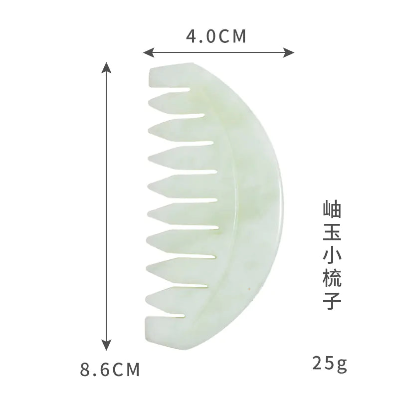 Jade Massage Comb with Dual Color Design