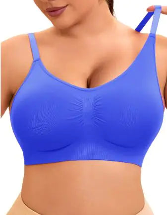 Wireless Plus Size Seamless Push-up Bra