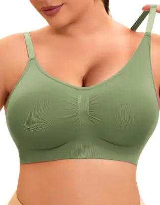 Wireless Plus Size Seamless Push-up Bra